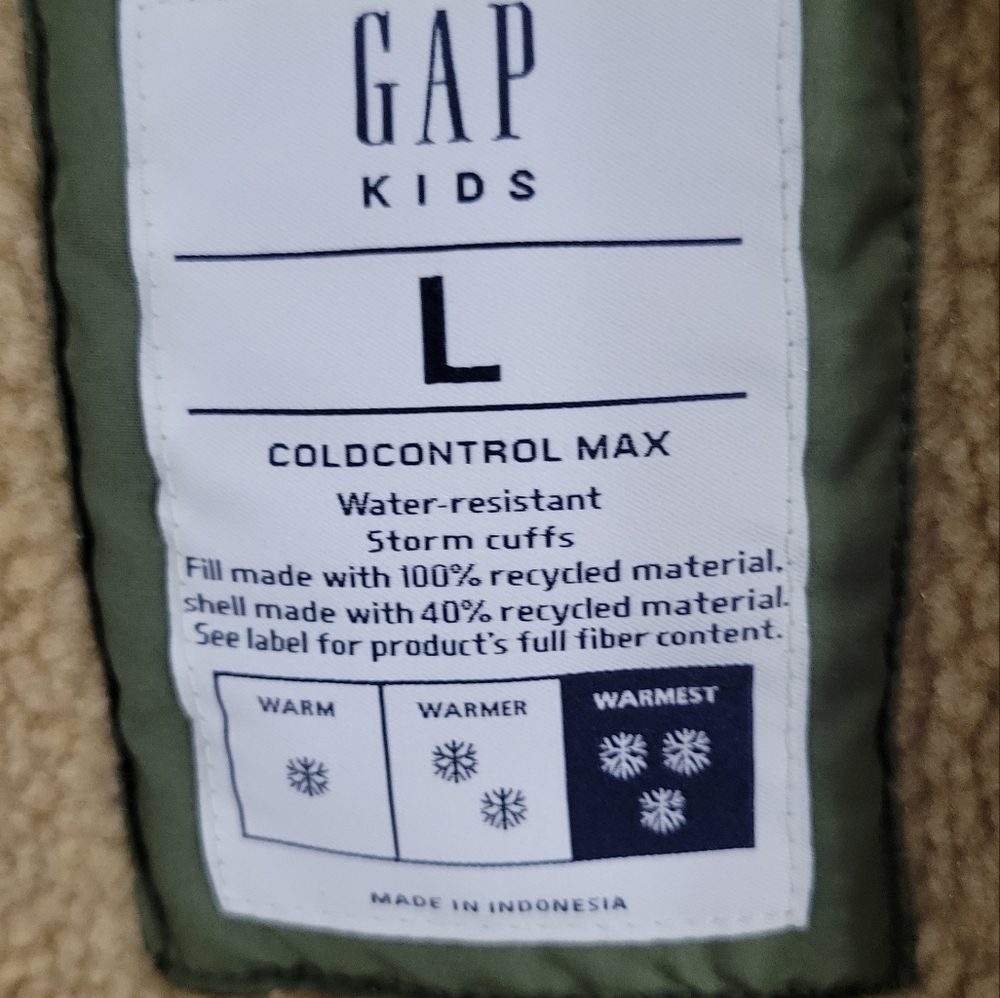 Kids Gap ColdControl Max Water Resistant Puffer Size L (12) - Picture 11 of 12